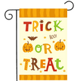 thumbnail image 1 of Jetlifee Halloween Decorations Garden Flag - 100% Polyester Halloween House Yard Flag, Trick or Treat Candy Pumpkin Outdoor Decorative, Vivid Color Beautiful Seasonal Holiday Fall, 18" H x 12.6" W, 1 of 7