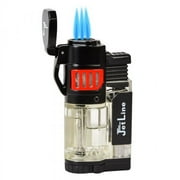 Jetline Diego Triple Torch Cigar Lighter   Red