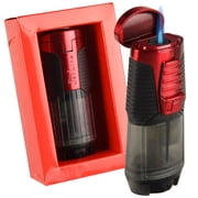 Jetline Rubanno Single Flame Lighter - Red