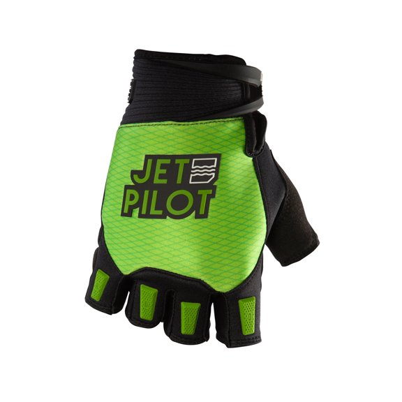 Jetpilot Hold Fast Short Gloves (Medium, Black/Lime)