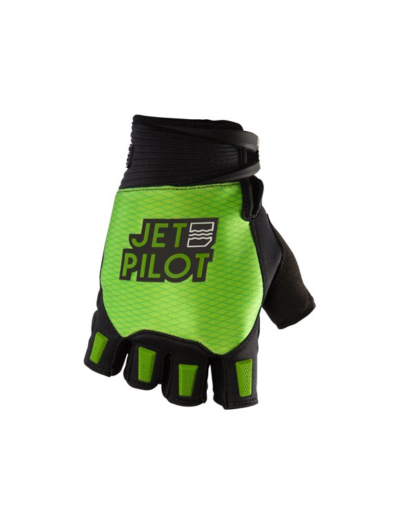 Hold Fast Short Gloves (Medium, Black/Lime)