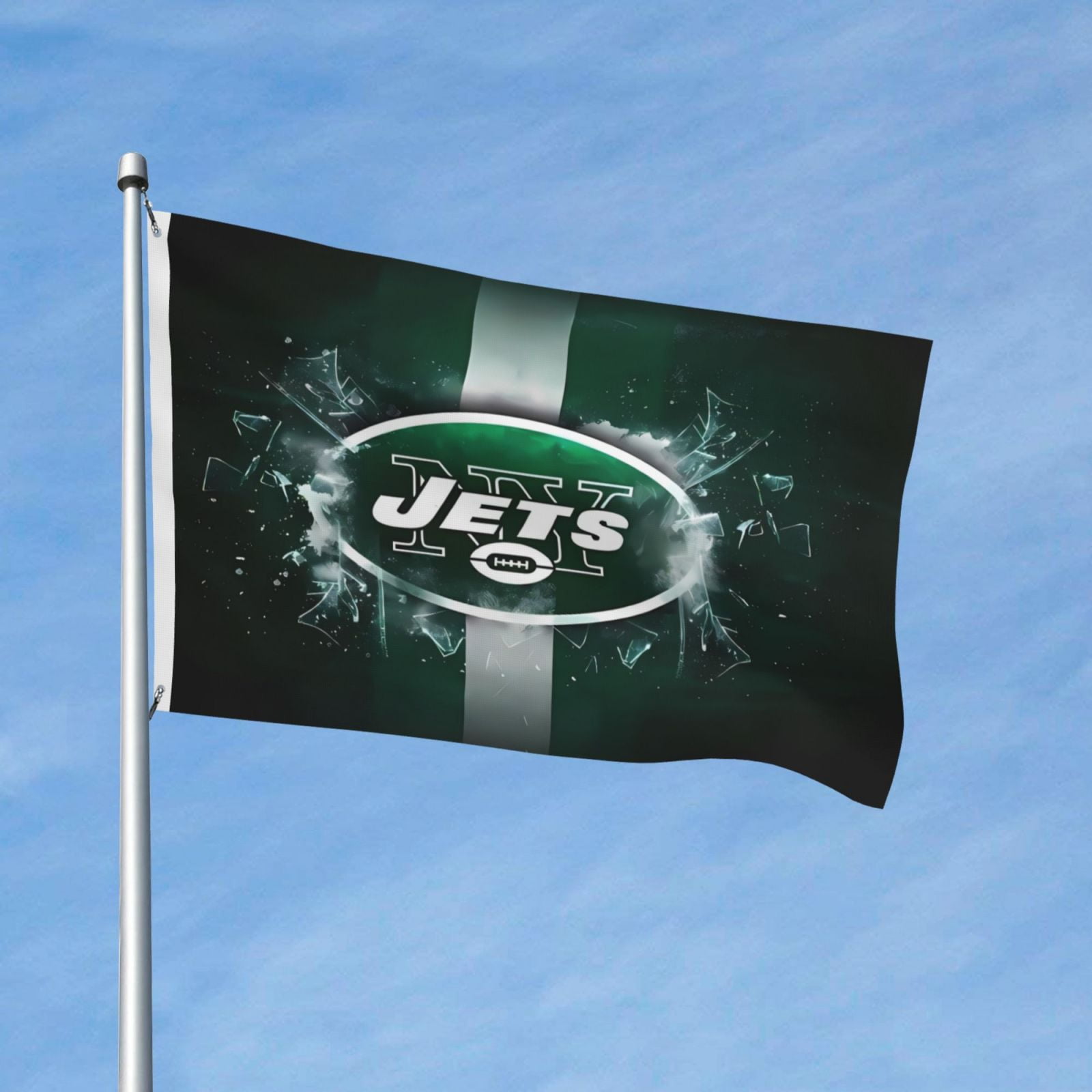 Jets American Football Team Double Sided Flag 3x5ft Garden Hanging Flag Match Support Flag Football Fan Home Decor Flag Football Fan Gift
