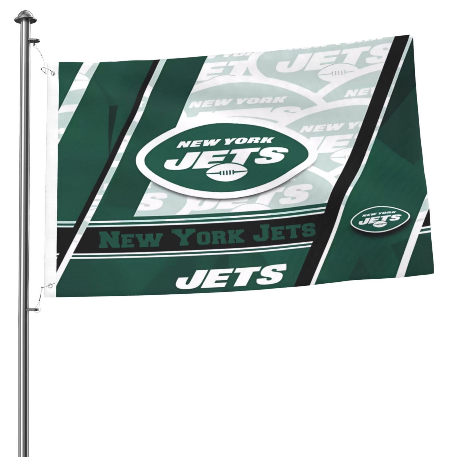 Jets Football Team Double-Sided Flag 2x3ft, Garden Hanging Flag, Game Support Flag, Football Fan Home Decoration Flag, Competition Victory Flag, Large Flag