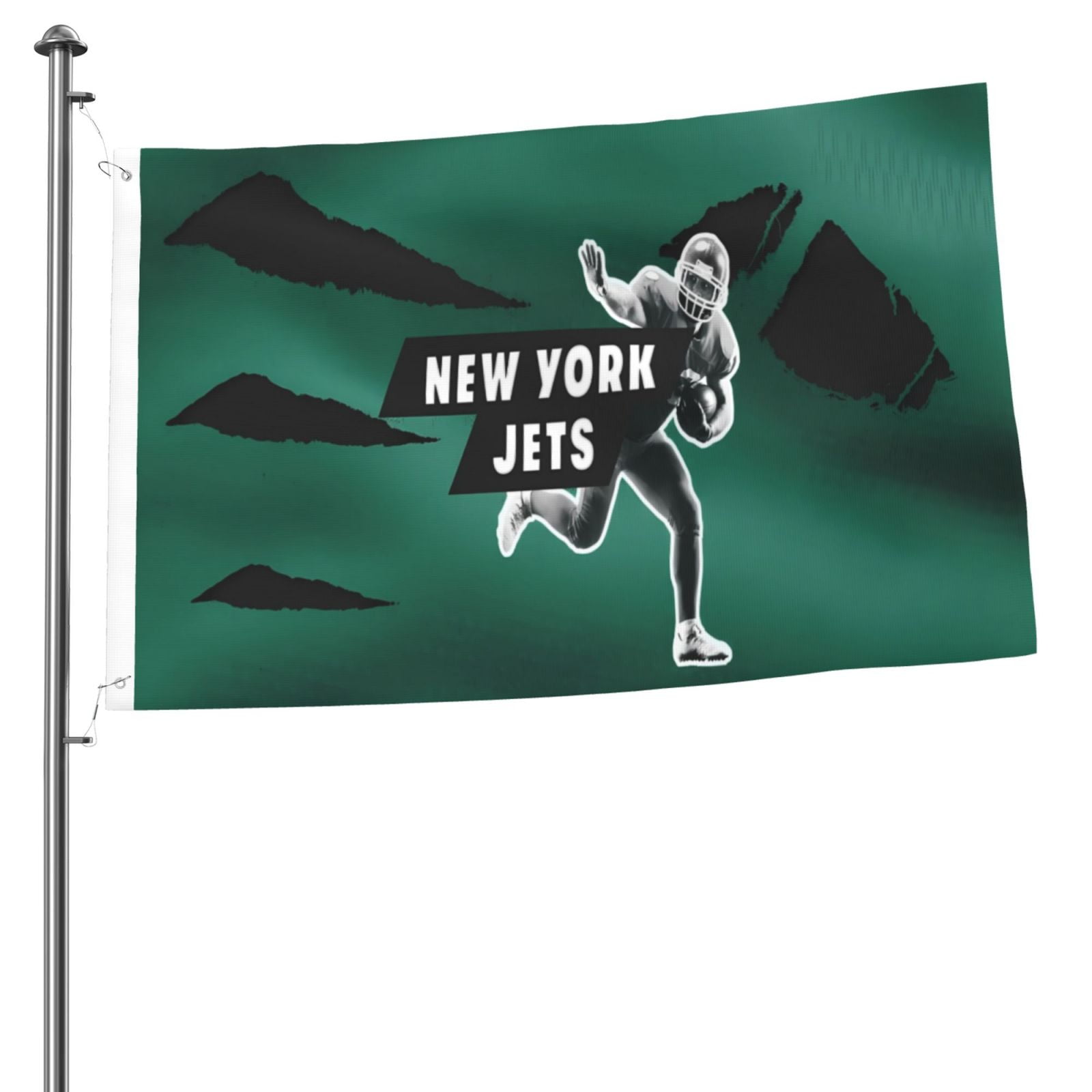 Jets Football Team Double-Sided Flag 2x3ft, Garden Hanging Flag, Game Support Flag, Football Fan Home Decoration Flag, Competition Victory Flag, Large Flag