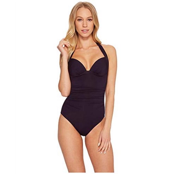 Jets Swimwear Australia Jetset 50's Gathered One-Piece Swimsuit Phantom 12