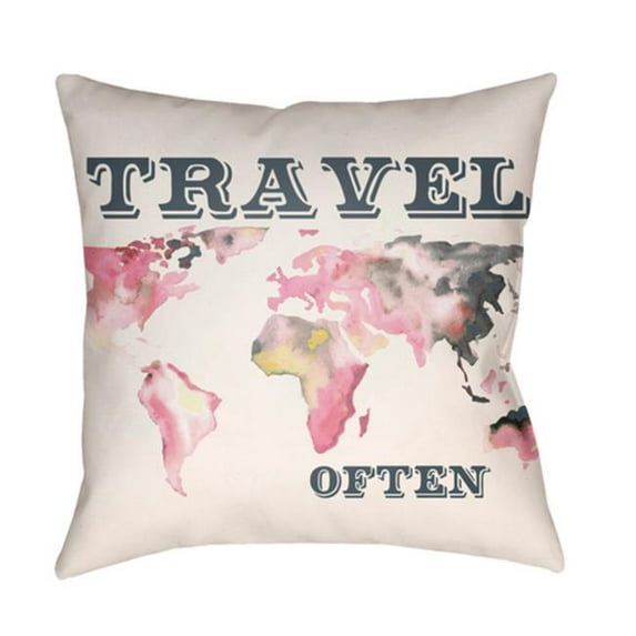 Jetset 20 x 20 x 4 Made to Order Throw Pillow