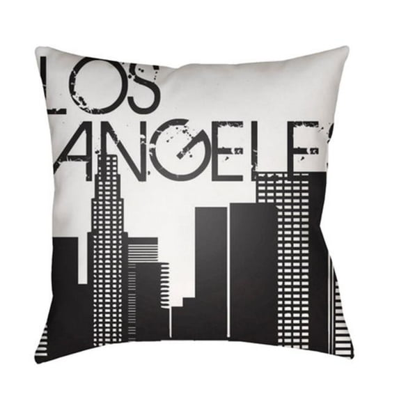 Surya JT002-2020 Jetset 20 x 20 x 4 in. Throw Pillow, White - Medium