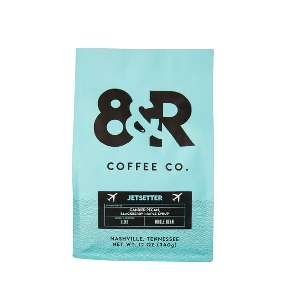 Jetsetter Blend - Roasted by 8th & Roast Coffee Co. - Whole Bean Coffee - 12 Ounce Bag