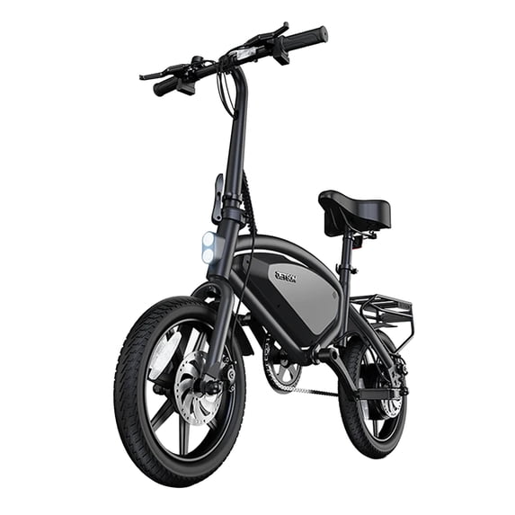 Jetson Axle X Portable Folding Electric Bike With Pneumatic 12 in Tires, Black