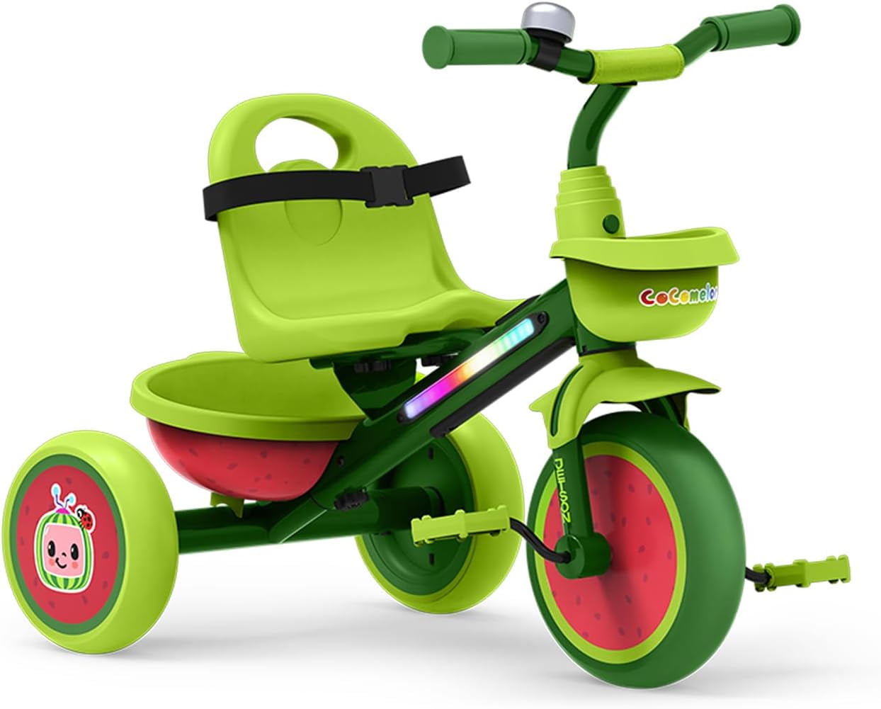 Jetson LightUp Trike, Front and Rear Baskets, MultiColored