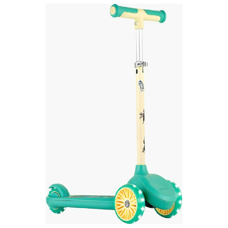 Jetson LED Light Customizable Three-Wheel Kick Scooter, Grogu