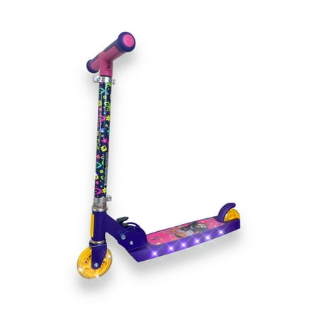 Jetson Disney Encanto Light Up Kick Scooter - Compact Foldable Design With Bright LEDs on Stem, Wheels, and Deck