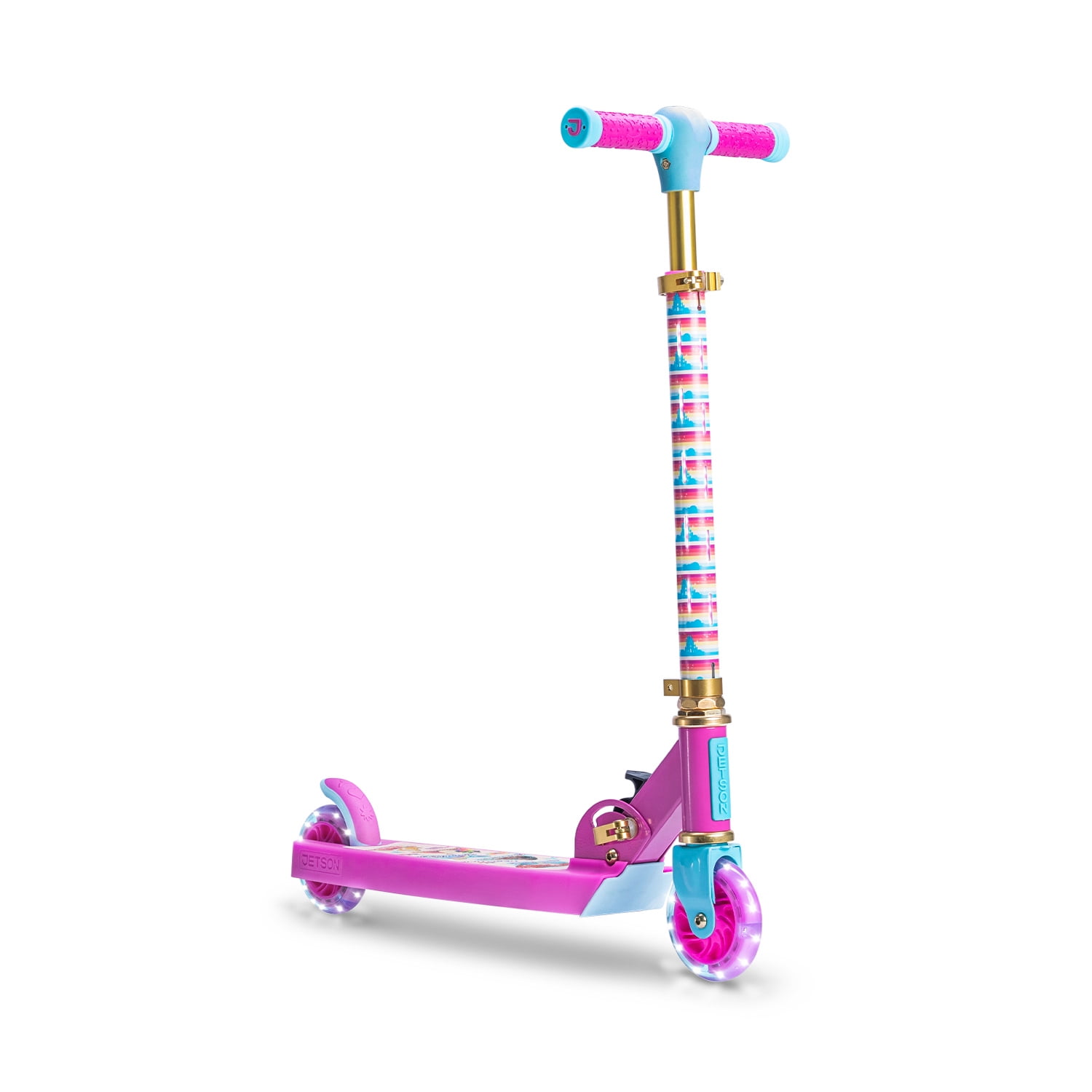 Jetson Disney Princess 2 Wheel Light Up Kick Scooter Ages 5