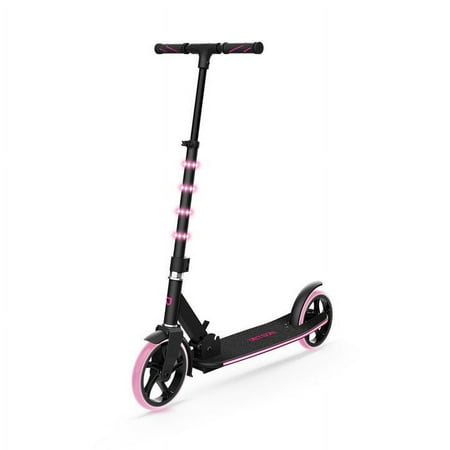 Jetson Helix 8 and older Light-up Folding Kids Kick Scooter, Pink