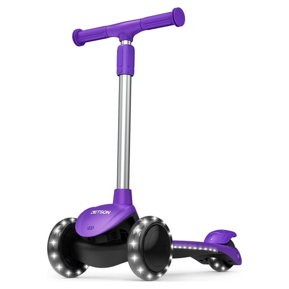 Jetson Lumi 3 Wheel Kids Kick Scooter, Unisex, Purple