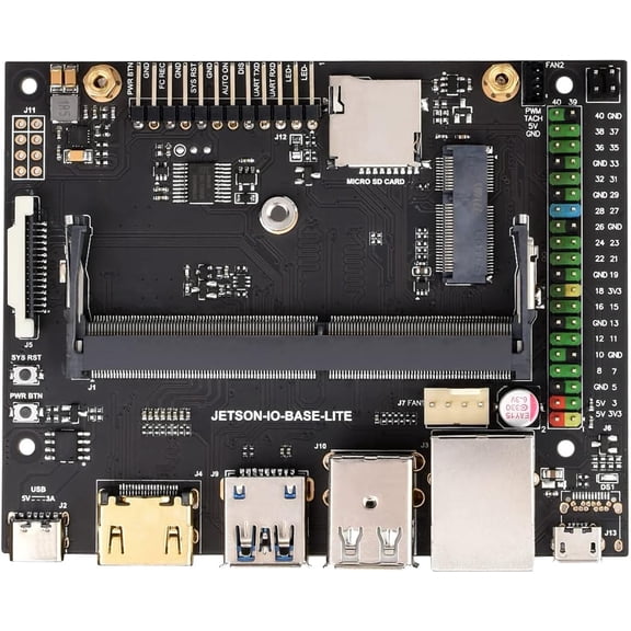 Jetson Nano Lite Development Kit, Carrier Board Only, Compatible with Jetson Nano Module, 100mm x 80mm x 29mm, Mini ITX Motherboard