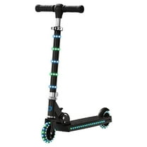 Jetson Orbit Light-up Folding Kids Kick Scooter, Black, Blue/Green Lights, Ages 5 
