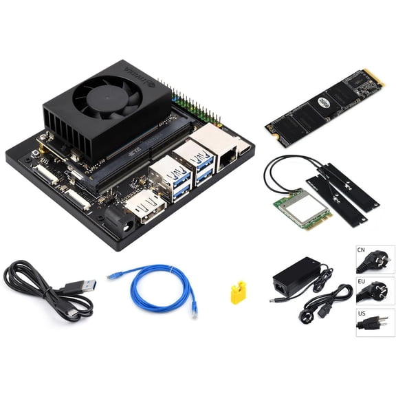 Jetson Orin Nano AI Development Kit for Embedded and Edge Systems 8GB Memory Jetson Orin Nano Module (5 Items),Comes with a Free 256 GB NVMe Solid State Drive