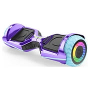 Jetson Rave Hoverboard, Purple, Bluetooth Speaker, Customizable LED Light-up Wheels, 12+