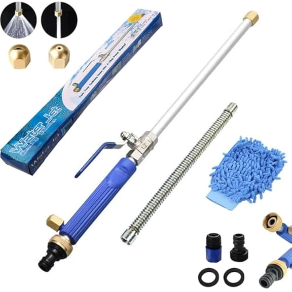 Jetsono High Pressure Washer, Jetson 2-in-1 High Pressure Power Washer, Portable High Pressure Hose Nozzle for Garden with 2 Jet Different Nozzle and Hose Quick Connectors (Blue)