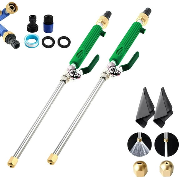 Jetsono High Pressure Washer,jet sono power washer, 2-in-1 High Pressure Power Washer, High Pressure Hose Nozzle with 2 Jet Different Nozzle and Hose Quick Connectors