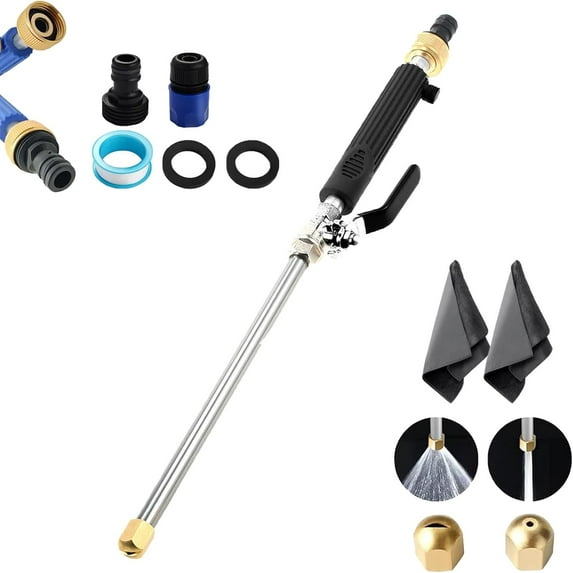 Jetsono High Pressure Washer,jet sono power washer, 2-in-1 High Pressure Power Washer, High Pressure Hose Nozzle with 2 Jet Different Nozzle and Hose Quick Connectors