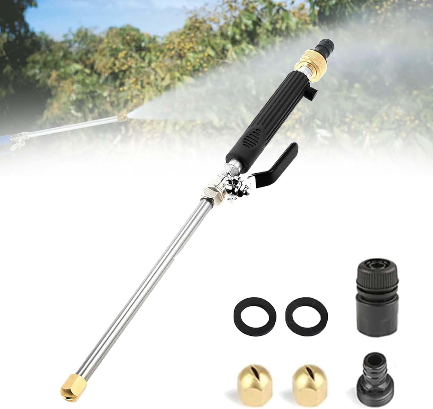 Jetsono Ressure Washer, Jetsono High Pressure Surface Cleaning Power Compact and Lightweight, with Hose Quick Connectors, for Floor Wall Fence Cleaning Garden Watering