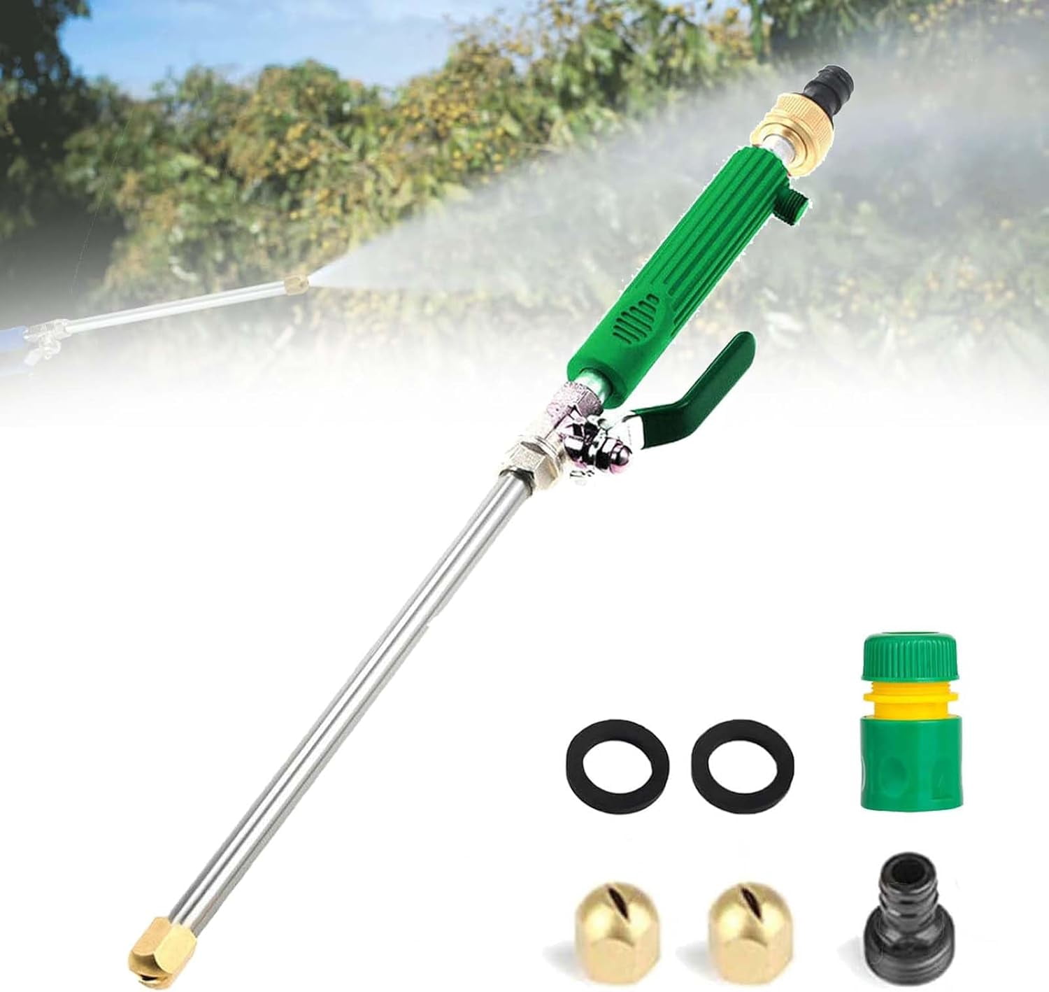 Jetsono Ressure Washer, Jetsono High Pressure Surface Cleaning Power Compact and Lightweight, with Hose Quick Connectors, for Floor Wall Fence Cleaning Garden Watering