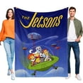 thumbnail image 1 of The Jetsons-Anti-Pilling Flannel Blanket Soft Lightweight Plush Fuzzy Cozy Luxury Blanket for Home and Kitchen Use – Perfect for Kids and Adults 48"*71"(120cm*180cm), 1 of 6