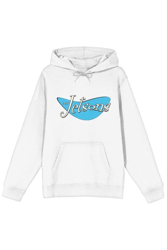 Jetsons Logo Men's White Sweatshirt-Medium