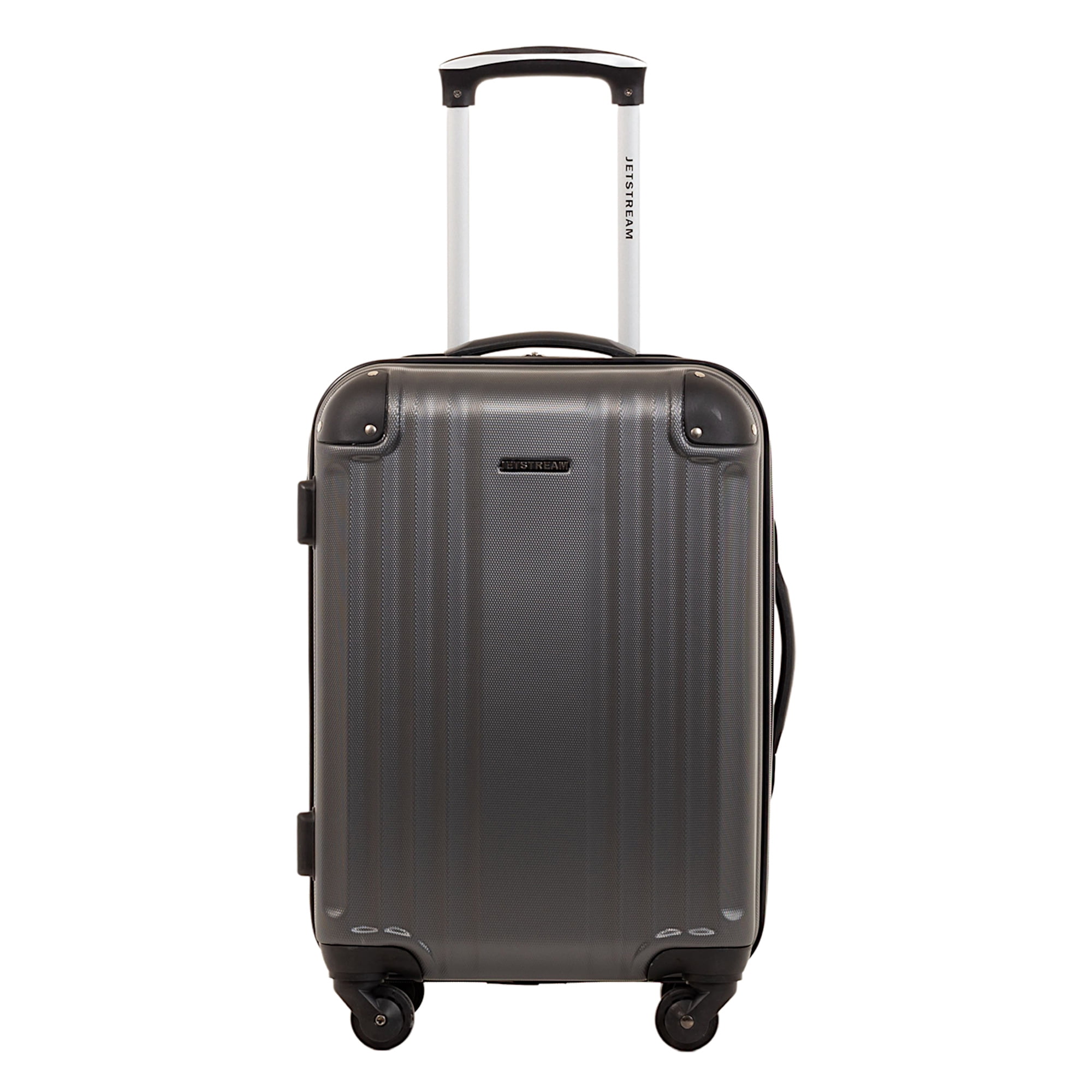 Jetstream 20inch Hardside Rolling Spinner Carryon Luggage, Charcoal