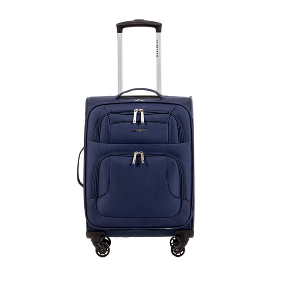 Jetstream Softside Carry-On Luggage, Lightweight Rolling Travel Suitcase with Spinner Wheels