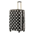 Jetstream 28inch Hardside Rolling Spinner Checked Luggage, White Dots