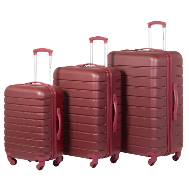 Jetstream 3 piece Set Hardside Spinner Luggage, 20" Carry On, 24" and