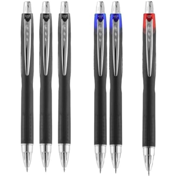 Jetstream RT by Uni, 1.0mm Bold Point, Bundle Includes 3 Black, 2 Blue, 1 Red Ballpoint Pens$$Office