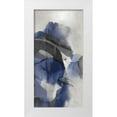 thumbnail image 1 of Jett, Kristina 11x18 White Modern Wood Framed Museum Art Print Titled - Cascade Indigo Triptych III, 1 of 4