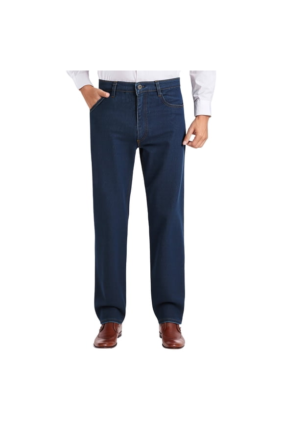 JettJeans3 Jeans for Older Men, Jett Jeans3 - Men's Classic Straight Fit Stretch Jeans Elastic Comfort Men's Jeans Gyujnb,Size:37