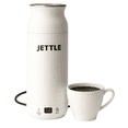 thumbnail image 1 of Jettle Portable Electric Kettle with Temperature Control - 450ml Travel Tea Kettle & Hot Water Boiler, LED Display, Auto Shut-Off, Fast Boil for Coffee & Tea, Stainless Steel (White), 1 of 10