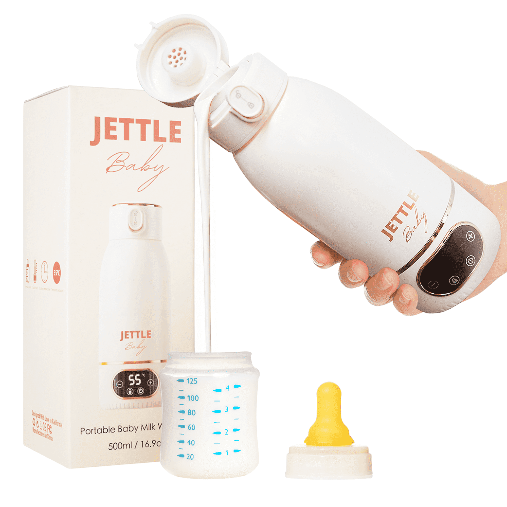 Baby Formula Portable Bottle Warmer For Travel, Fast Heating Baby