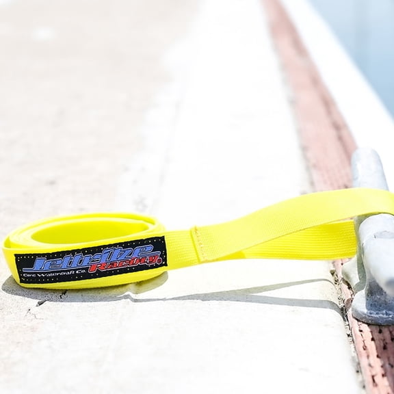 Jettribe Jet Ski Watercraft Dock Lines- Yellow | 8 Foot 2 Piece Set| Polyester Webbing