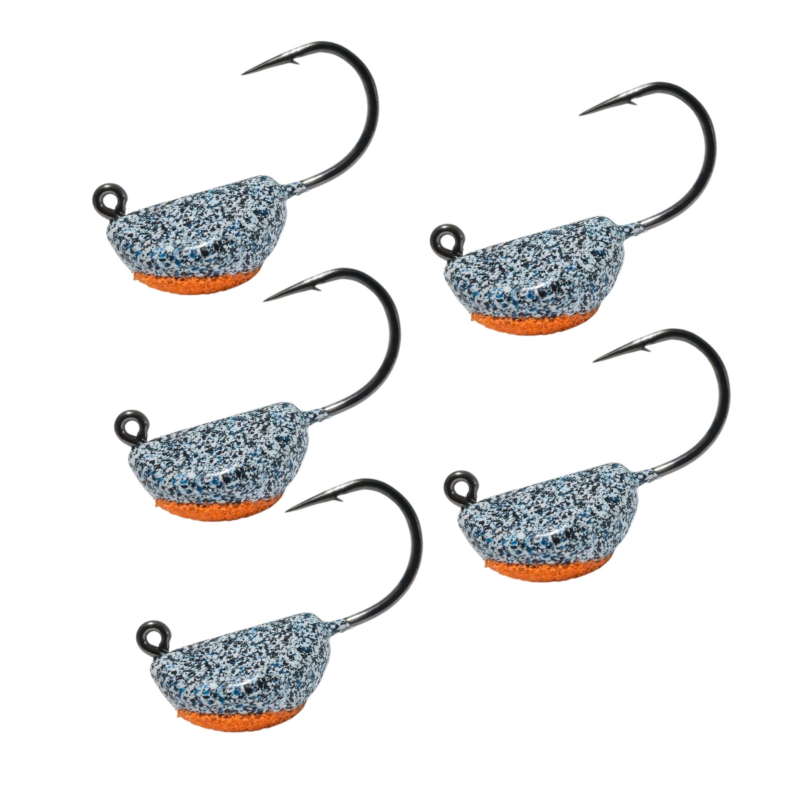 Jetty Jigs Saltwater Jig Heads, 1/2oz, Blue Crab, 5 Pack