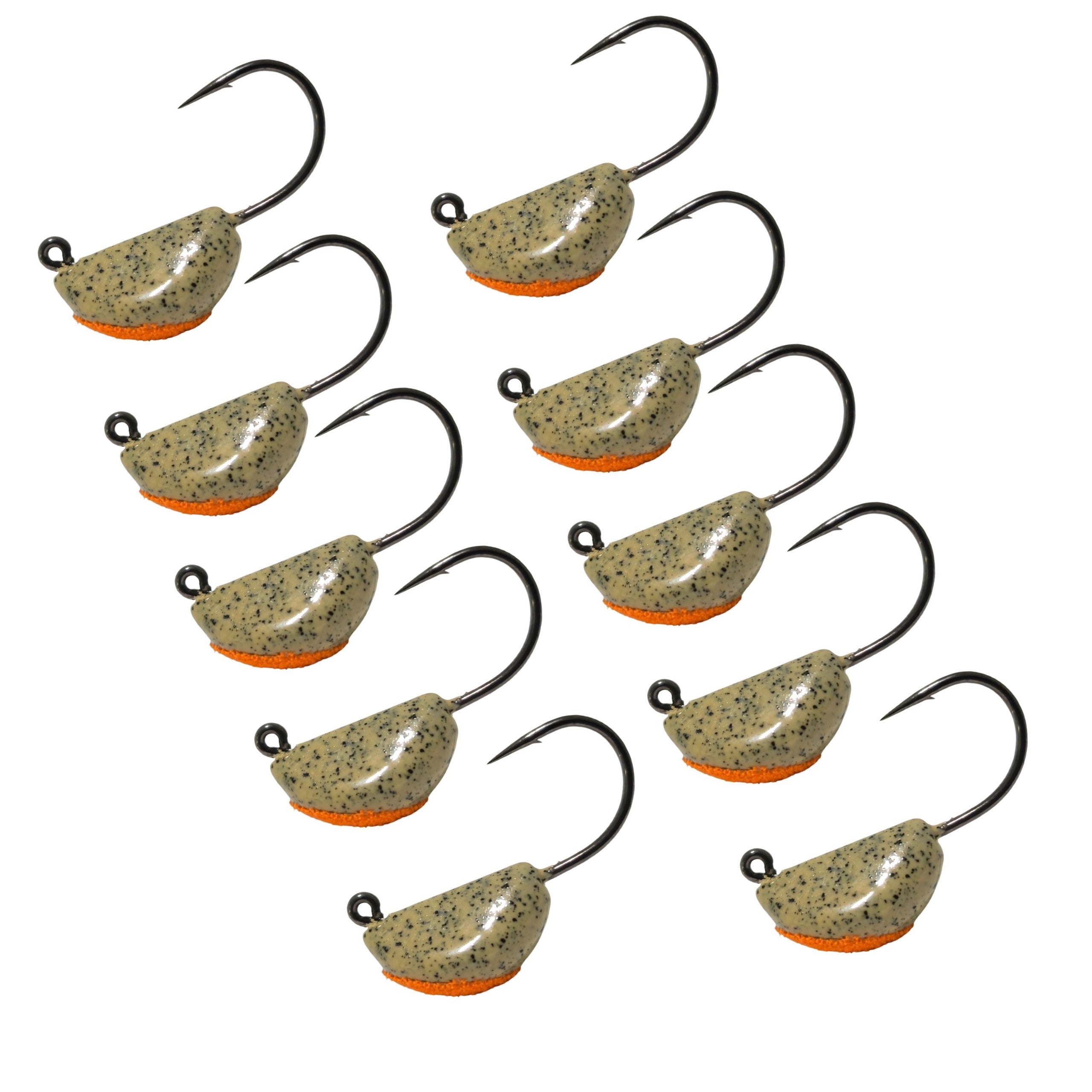 Jetty Jigs Saltwater Jig Heads, 3/4oz, Sand Crab, Jumbo 10 Pack