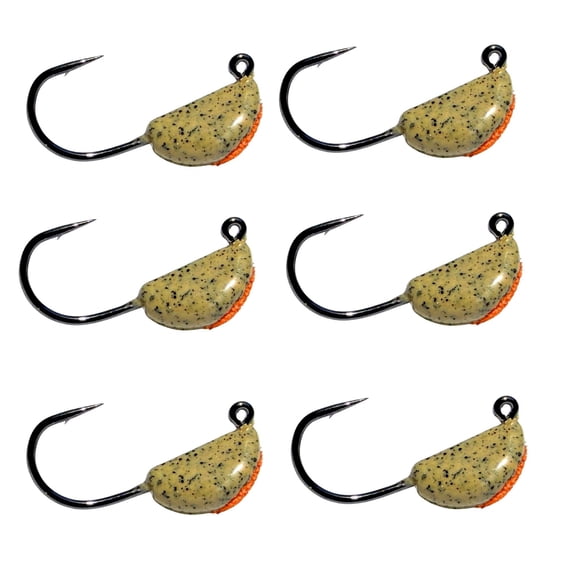 Jetty Jigs Saltwater Jig Heads, 3/8oz, Sand Crab, 6 Pack