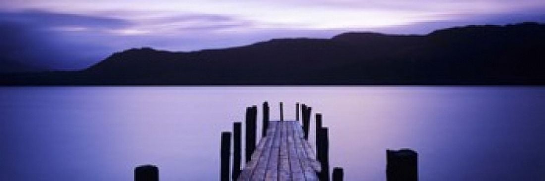 Jetty at Brandelhow Bay Derwent Water Lake District National Park Cumbria England Canvas Art - Panoramic Images (18 x 6)