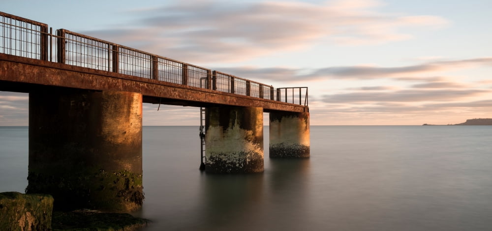 Jetty on Overcombe Beach Overcombe Dorset England Canvas Art - Panoramic Images (12 x 24)
