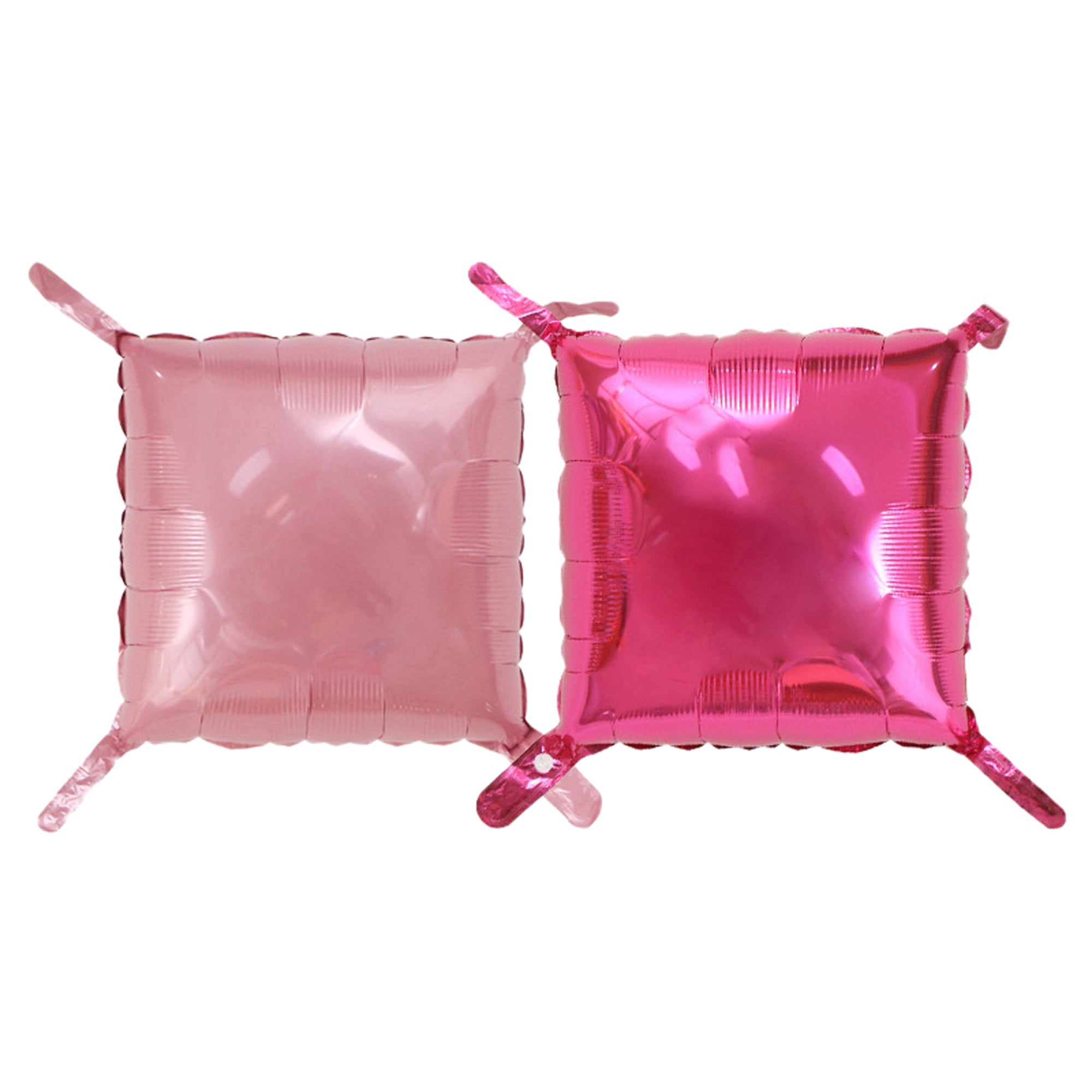 MEMOVAN Hot Pink Square Foil Balloons - 25-Piece Double-Sided Balloon Wall Kit For Parties, Bachelorette, Birthdays