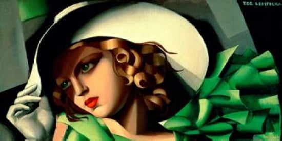 Jeune fille aux gants Canvas Art - Tamara de Lempicka (10 x 20)