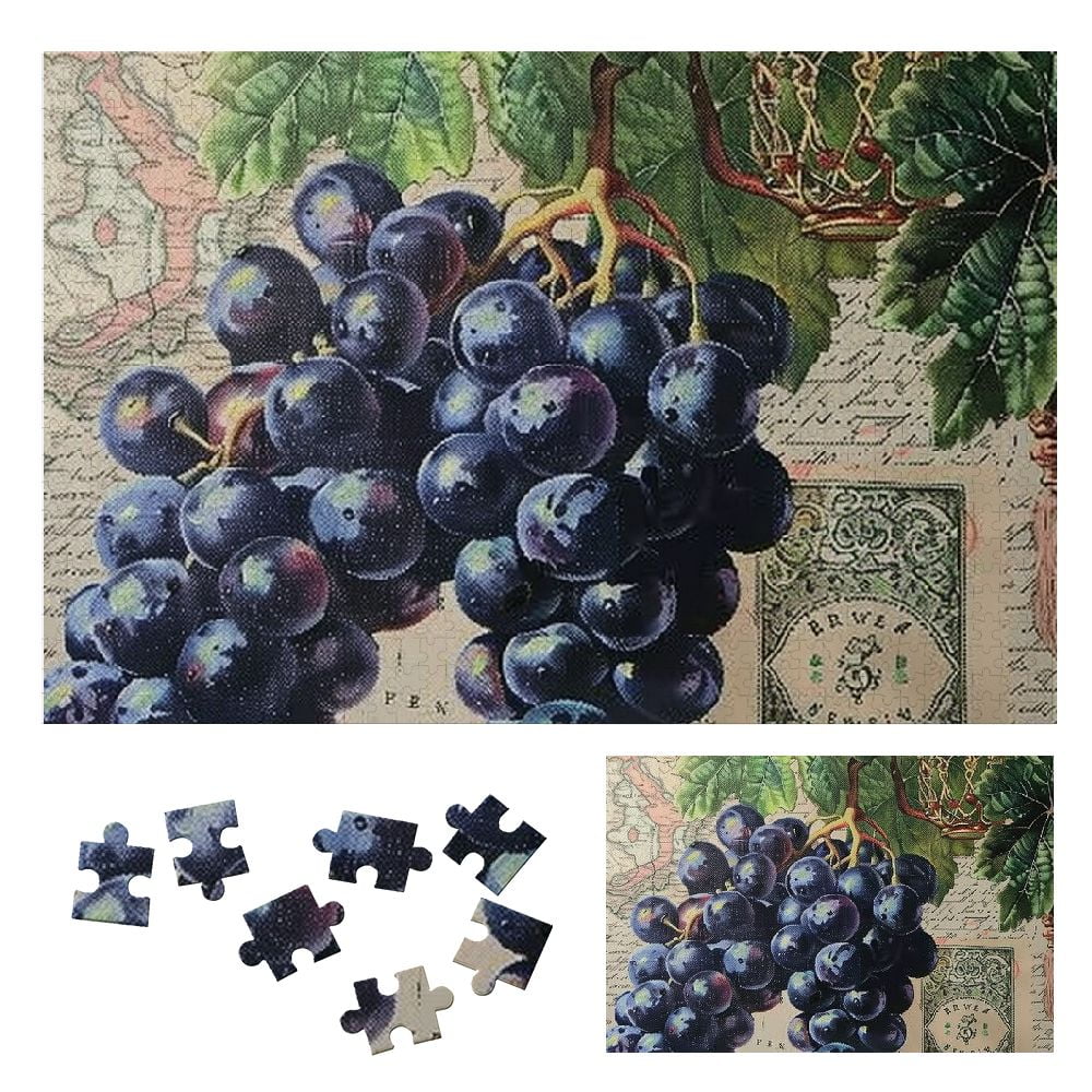 Jeuxus Grapes Wood Puzzle Challenging Difficult Wooden Puzzles for