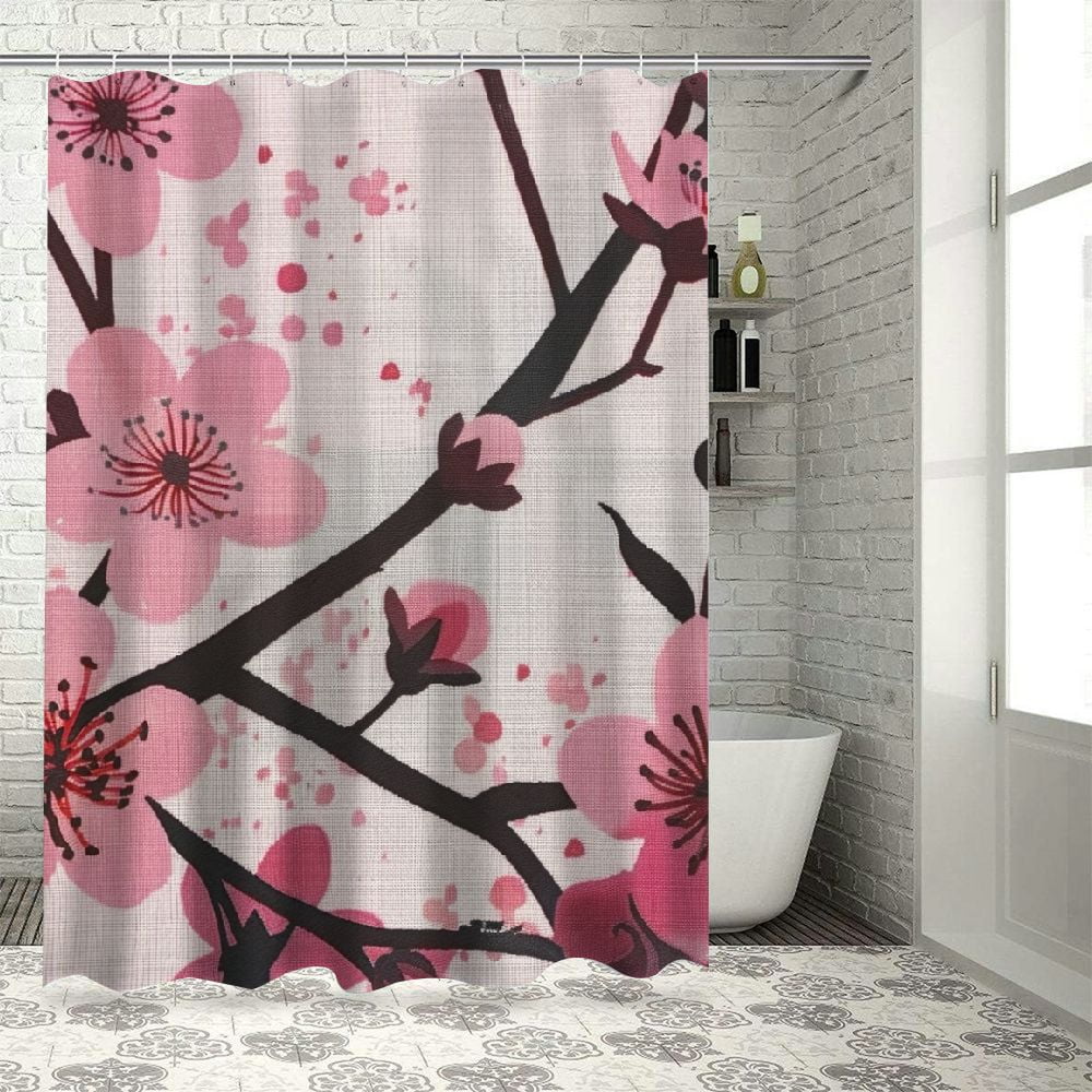 Jeuxus Spring Pink Chinese Cherry Blossom Flower Japan Plum Shower ...