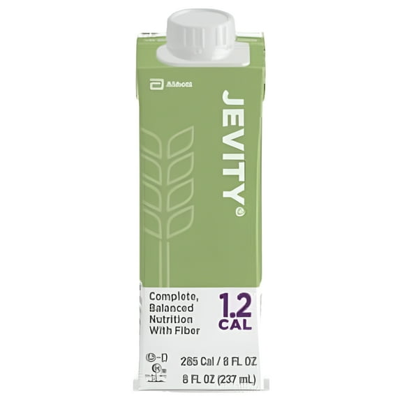 Jevity 1.2 Cal Formula with Fiber, 8 Ounce Carton, Unflavored, Abbott 64625 - Case of 24